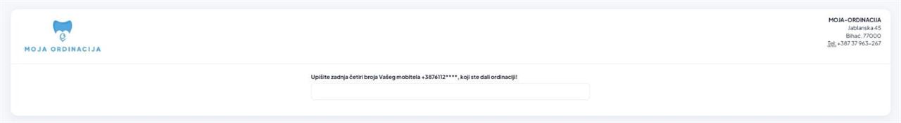 eKarton - provjera broja mobitela
